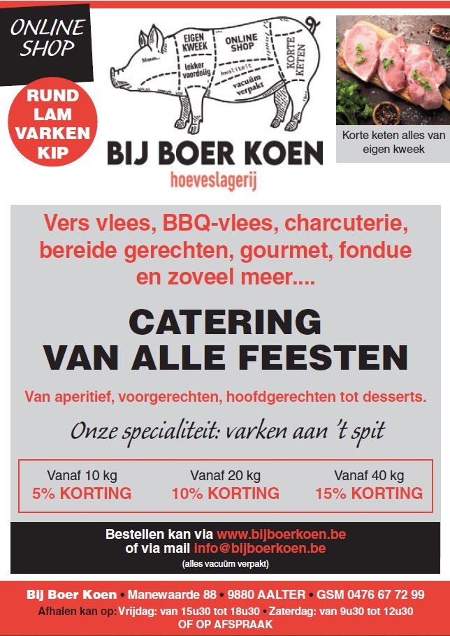 Bij boer Koen het puurste vlees rechtstreeks van bij de boer op uw bord.